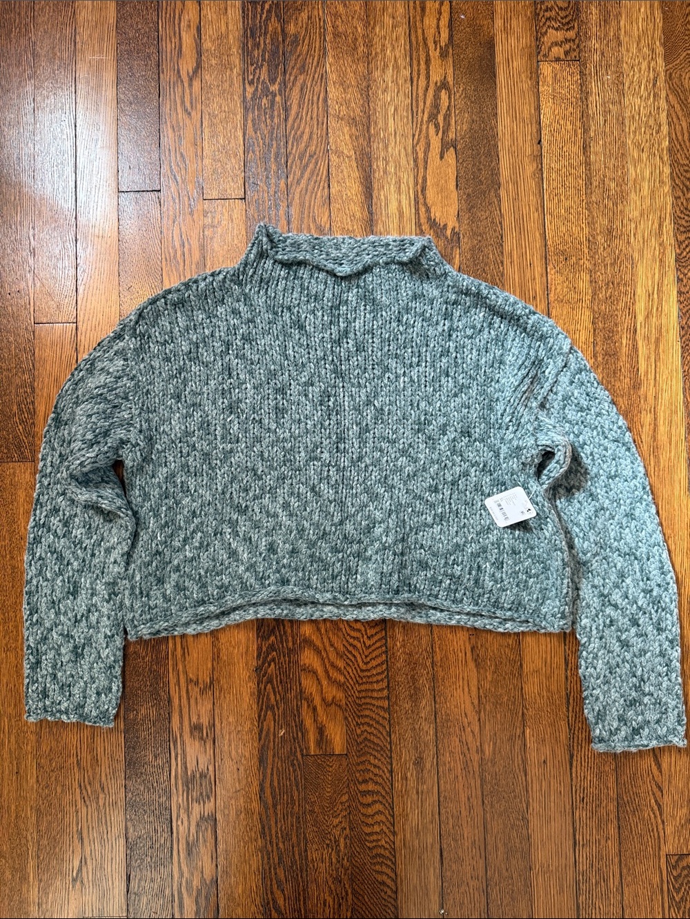 Free People Opal Rollneck Sweater, NWT, XL, Rainforest - Picture 2 of 6